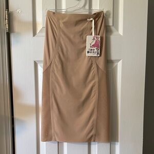 SPANX Tan Haute Contour Skirt